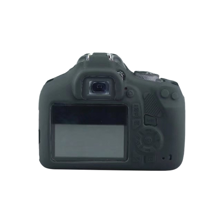 Soft Silicone Protective Case for Canon EOS 2000D (Black) - 2