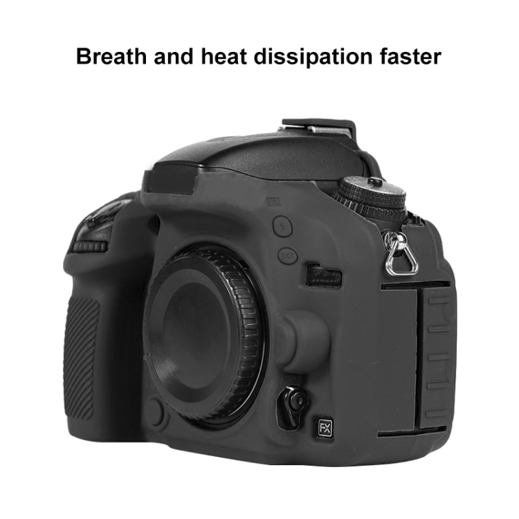 Soft Silicone Protective Case for Nikon D600 / D610 (Black) - B3