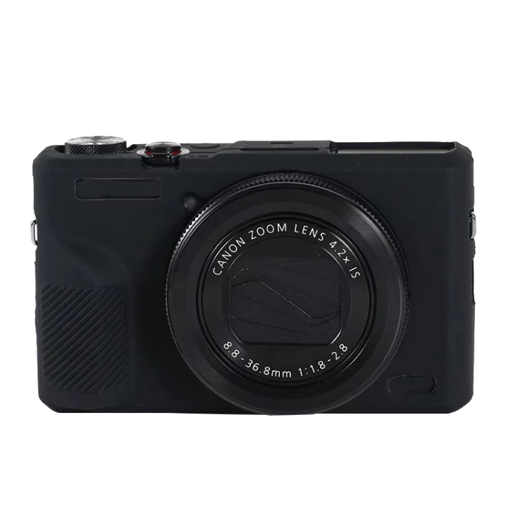 Soft Silicone Protective Case for Canon PowerShot G7 X Mark III / G7X III / G7X3 (Black) - 1