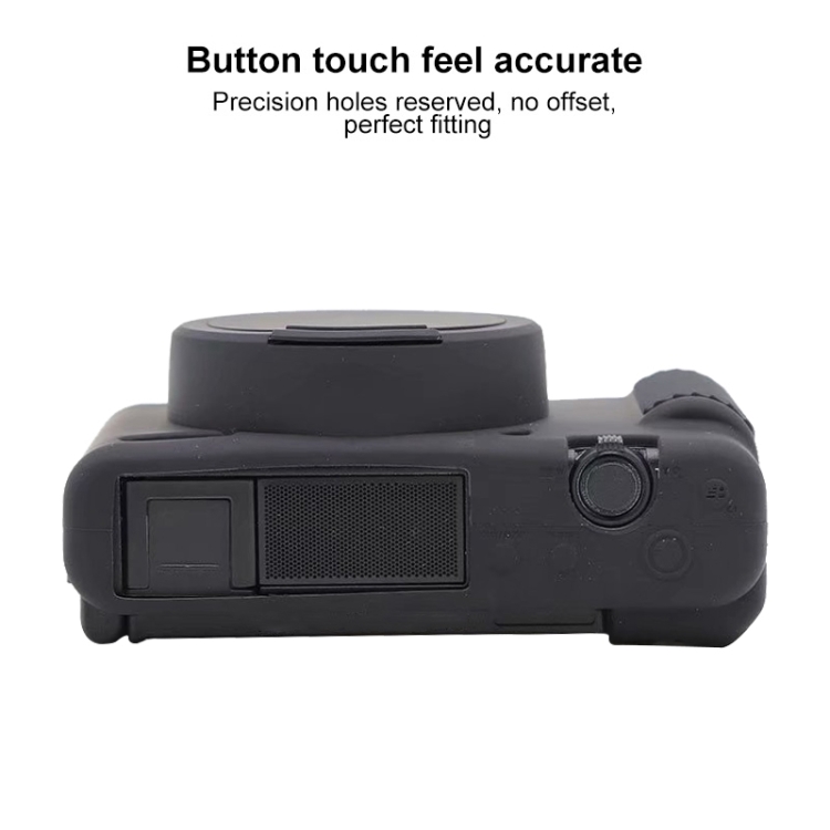 Soft Silicone Protective Case for Sony ZV-1 (Black) - B2