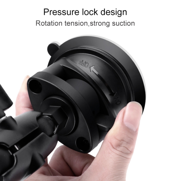 Triangle Suction Cup Mount Phone Holder with Tripod Adapter & Steel Tether & Safety Buckle (Black) Triangle Suction Cup Mount Phone Holder with Tripod Adapter & Steel Tether & Safety Buckle (Black)