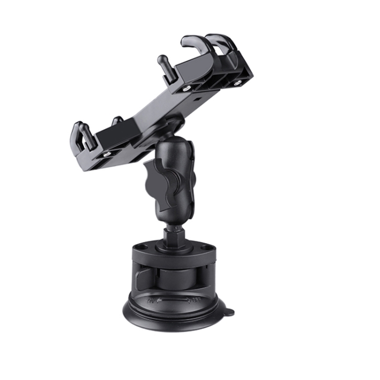 Single Suction Cup Mount Phone Holder with Tripod Adapter & Steel Tether & Safety Buckle (Black) Single Suction Cup Mount Phone Holder with Tripod Adapter & Steel Tether & Safety Buckle (Black)