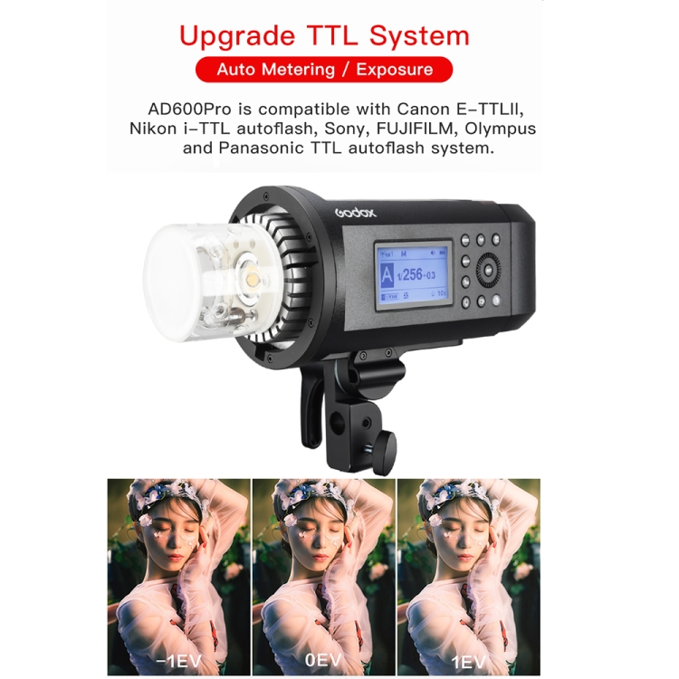 Tube Flash 600W Godox AD600Pro - Compatible Avec Flash Externe Witstro AD600 Series