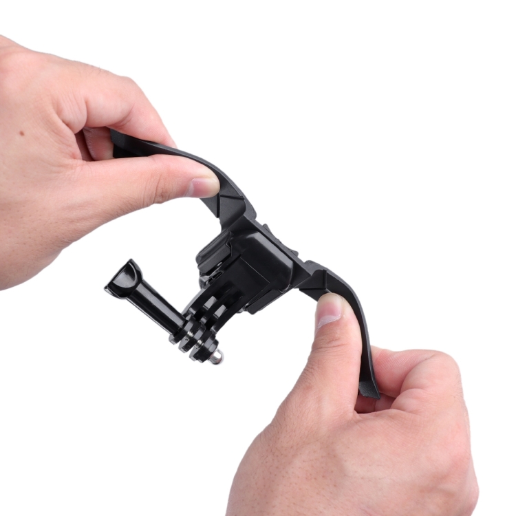 RUIGPRO Kit de montaje para casco de teléfono con cámara de acción con hebilla de gancho en J y abrazadera y adaptador de rotación para teléfono (negro) - 4