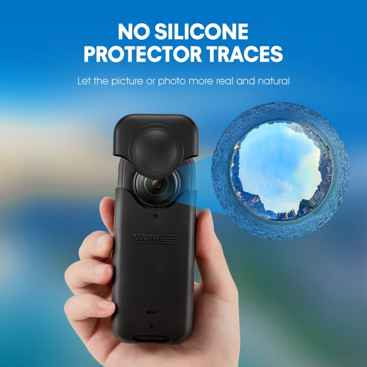 For Insta360 X3 STARTRC No Disassembly Transparent Lens Protection