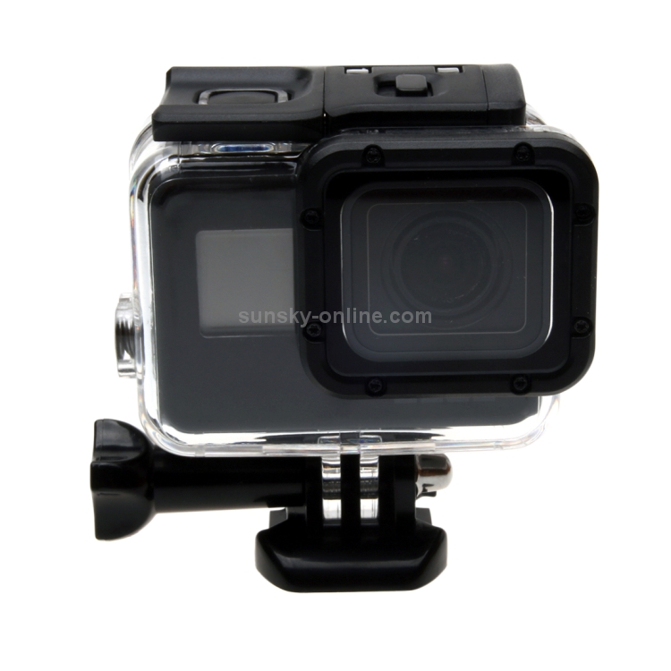 No Need to Remove Lens QIAOMEL for GoPro New Hero /HERO6 /5 Touch Screen 45m Waterproof Housing Protective Case with Buckle Basic Mount & Screw 