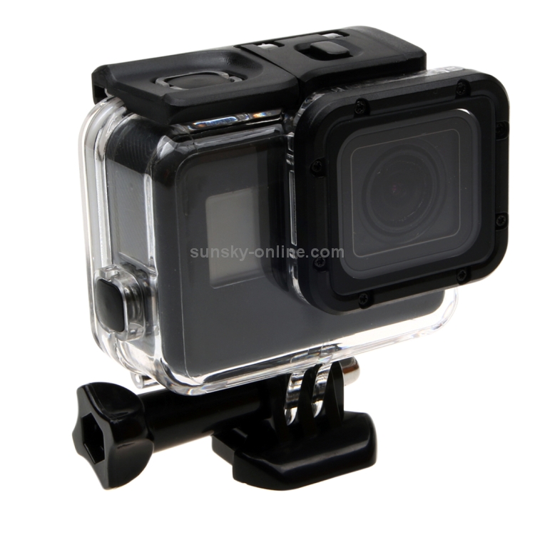 Backcover Size 7 x 6 cm Durable CAOMING for GoPro HERO5 30m Waterproof PC & ABS Housing Protective Case Touch Back Cover with Buckle Basic Mount & Long Screw 