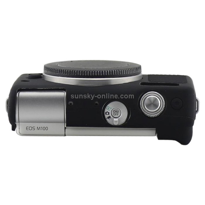 Color : Black ZHANGQUAN QUANZH Camera Cases Camera Case Cover Soft Silicone Protective Case for Canon M100 Black 