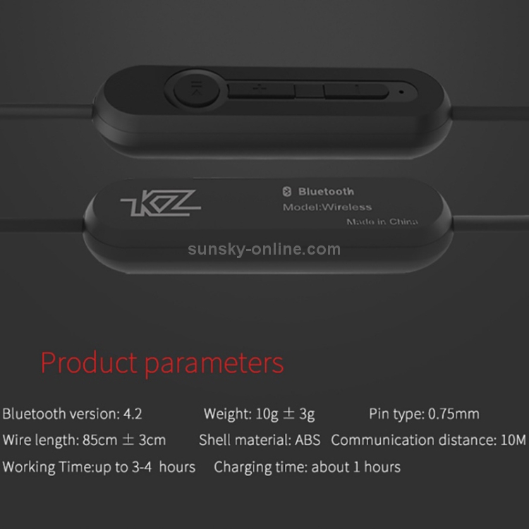 KZ B High Fidelity Stereo Bluetooth Upgrade Cable for KZ ZST / ED12 / ES3 / ZSR / ZS10 / ES4 Earphones KZ B High Fidelity Stereo Bluetooth Upgrade Cable for KZ ZST / ED12 / ES3 / ZSR / ZS10 / ES4 Earphones