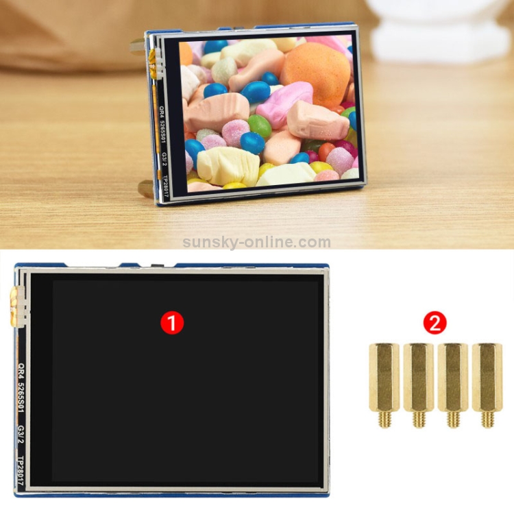 Waveshare 2 LCD Display Modul für Raspberry Pi Pico