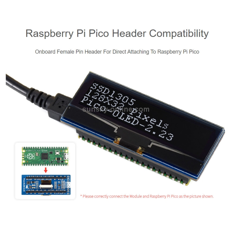 Sunsky Waveshare 128 X 32 Pixel 2 23 Inch Oled Display Module For Raspberry Pi Pico Spi I2c Sunsky Waveshare 128 X 32 Pixel 2 23 Inch Oled Display Module For Raspberry Pi Pico Spi I2c