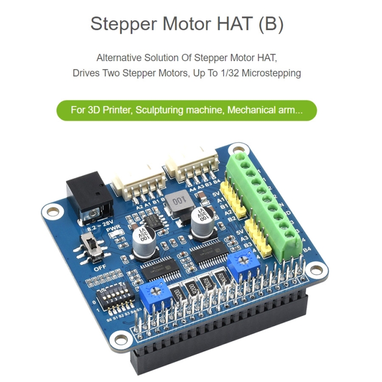 Raspberry pi stepper motor sales hat