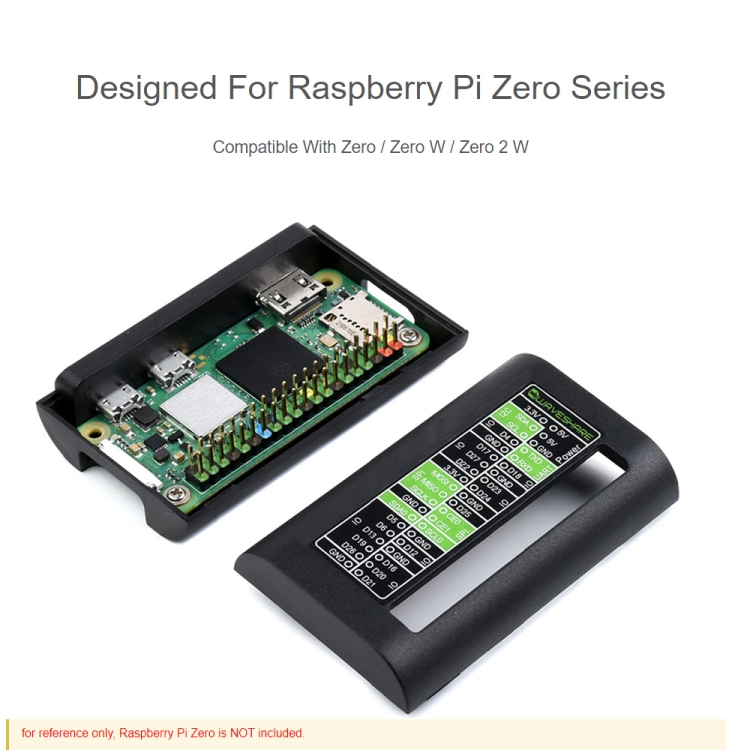 Aluminum Alloy Protection Case for Raspberry Pi Zero Series, Fits Zero / Zero  2 W 