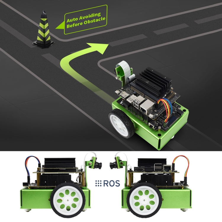 Waveshare JetBot 2GB AI Robot Developer Kit for Jetson Nano 2GB, EU Plug