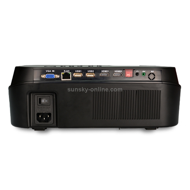 VS626 Android 3500ANSI Lumens 1080 * 720解像度LED + LCDテクノロジースマートプロジェクター、AV /  HDMI / SDカード/ USB / VGA（ブラック）をサポート