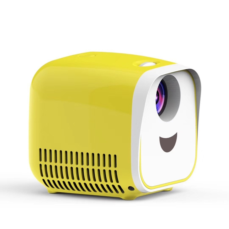 L1 Proiettore per bambini Mini LED Portatile Portable House Proiettore,  Plug Au (Giallo)