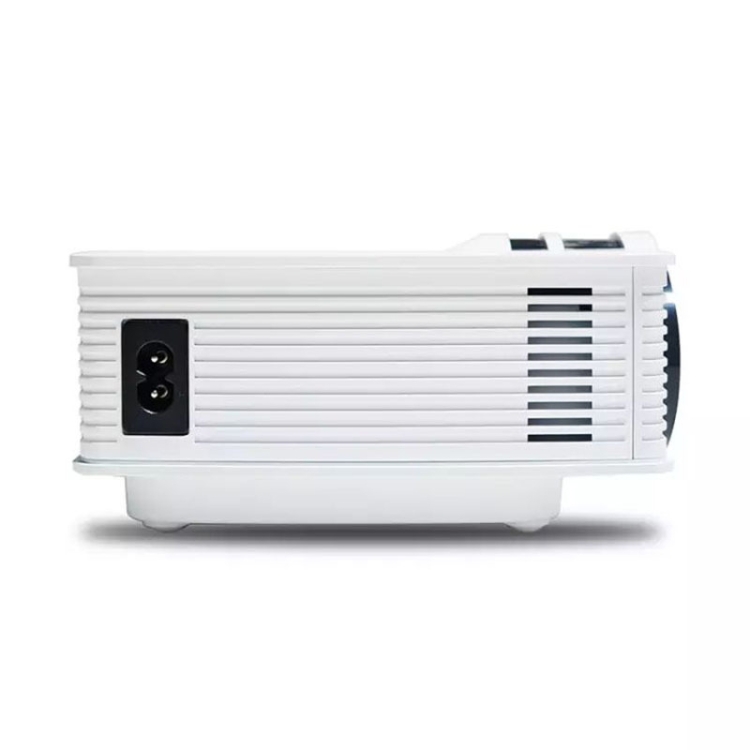 Mini proyector de cine en casa LED portátil HD proyector USB cine en casa  para 480P 110-240V blanco (enchufe de EE. UU.)
