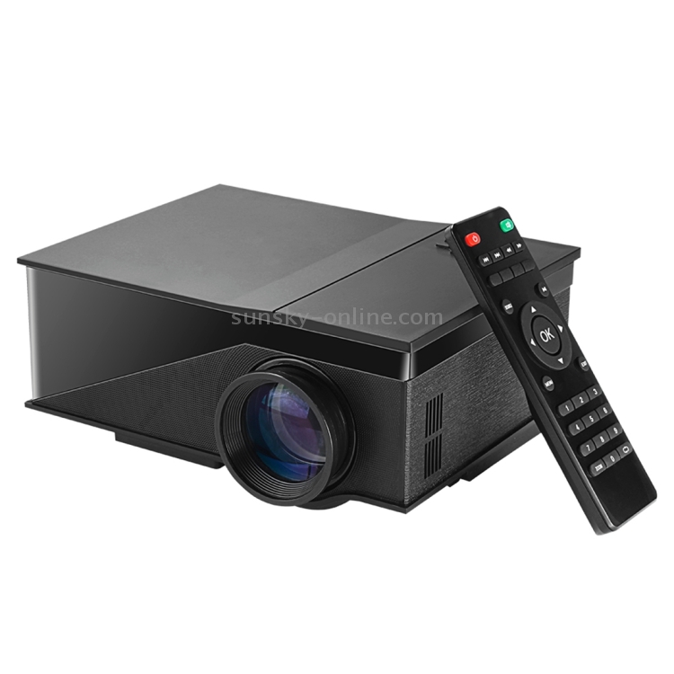 HD Smart Projector with Remote Control Mini Projector 1200 Lumens LED 800X480 SVGA Multimedia Video Projector with Remote Control & Bracket Projecting
