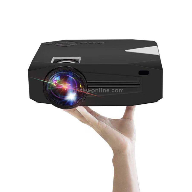 BLJ-333 1920x1080 2000 Lumens LCD Portable Home Theater Mini Projector,  Support HDMI / SD / USB / AV / VGA (Black)