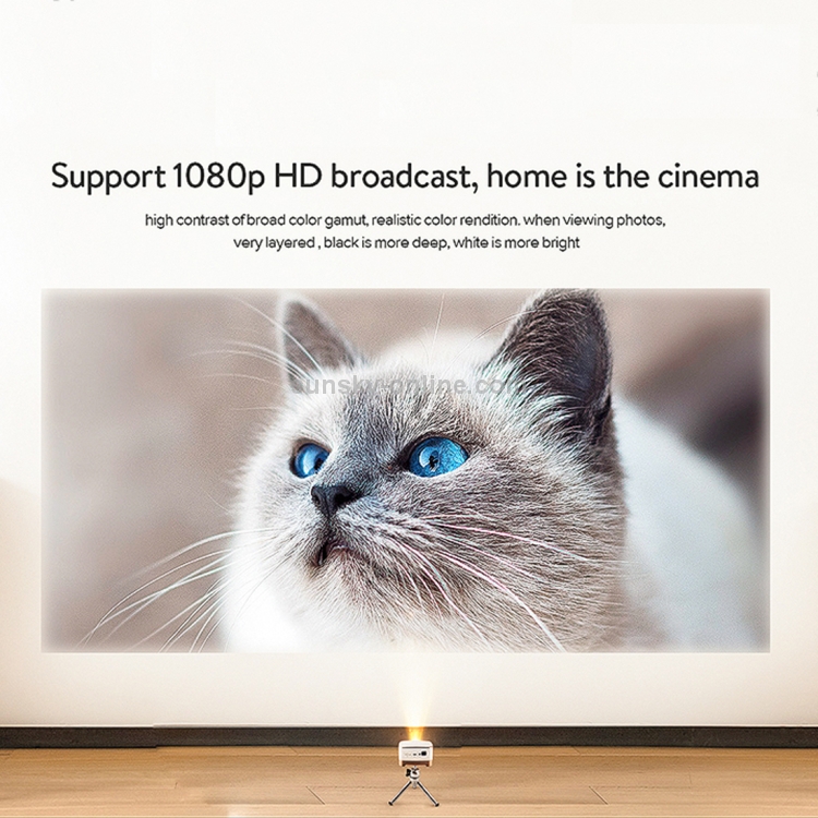 P07-D Mini projecteur LED Bluetooth Home cinéma Android 50 Lumens
