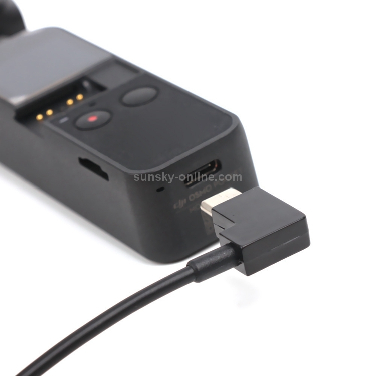 Sunnylife 30cm USB-C / Type-C a USB-C / Type-C Cable de datos de conector de conversión para DJI OSMO Pocket (Negro) - 4