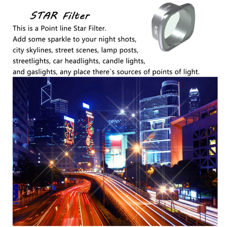 Filtro de lente con efecto JSR STAR para DJI FPV, marco de aleación de aluminio - 3