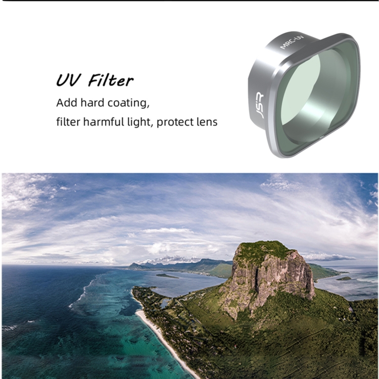 Filtro de lente JSR MC UV para DJI FPV, marco de aleación de aluminio - 3