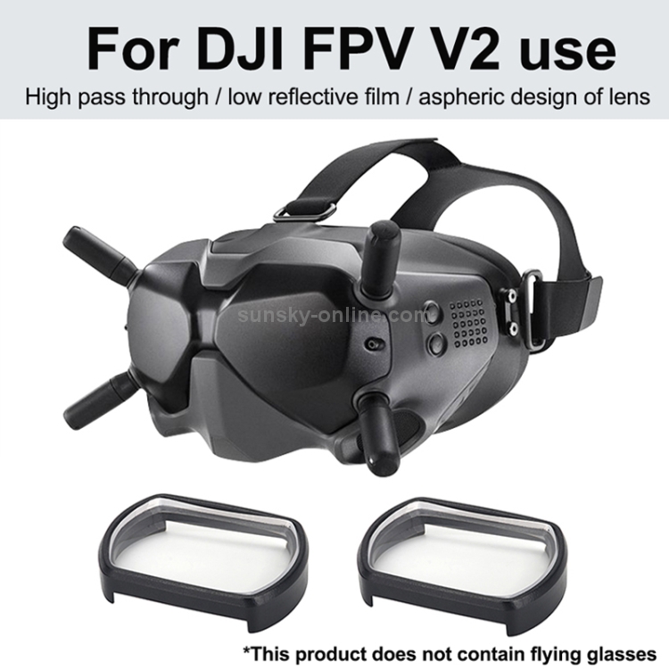 RCSTQ 2 PCS 550 Grados Myopia Gafas Lente Corrección de visión Lente Asférica para DJI FPV Gafas V2 - 2