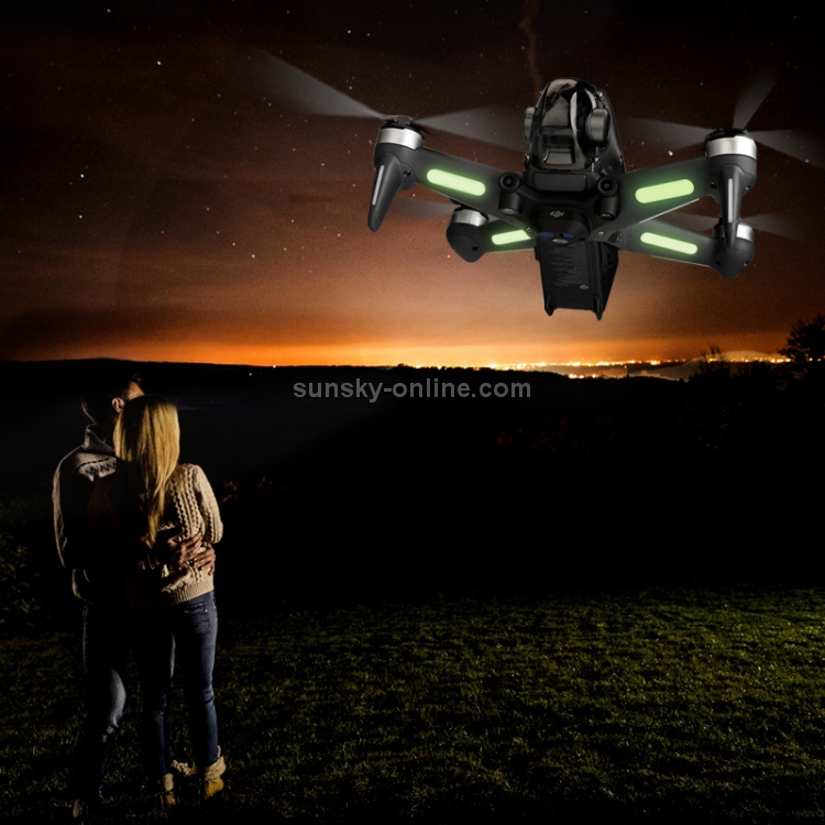 Etiqueta engomada luminosa de RCSTQ 2 PCS Pegatina de vuelo de la noche para DJI FPV Drone - 5