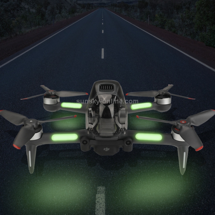 Etiqueta engomada luminosa de RCSTQ 2 PCS Pegatina de vuelo de la noche para DJI FPV Drone - 6