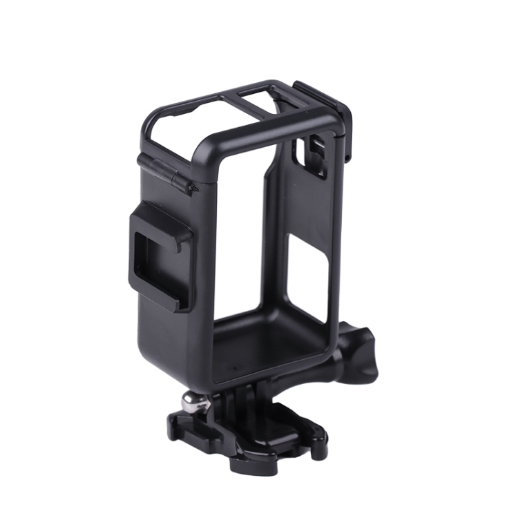 For DJI Osmo Action 3 Vertical Plastic Protective Frame Cage with Cold Shoes (Black) - 2