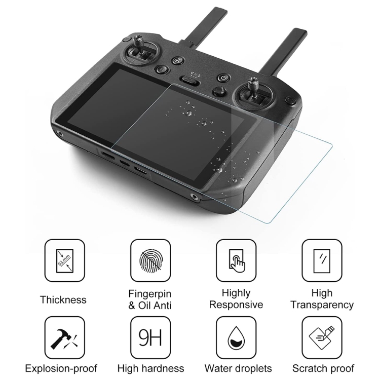 Para DJI RC Pro Película de pantalla de vidrio templado a prueba de explosiones - 2
