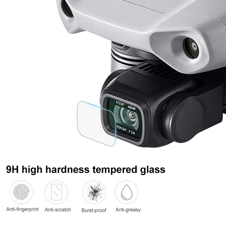 Para DJI Mavic Air 2 Película de lente de drone de vidrio templado a prueba de explosiones - 2