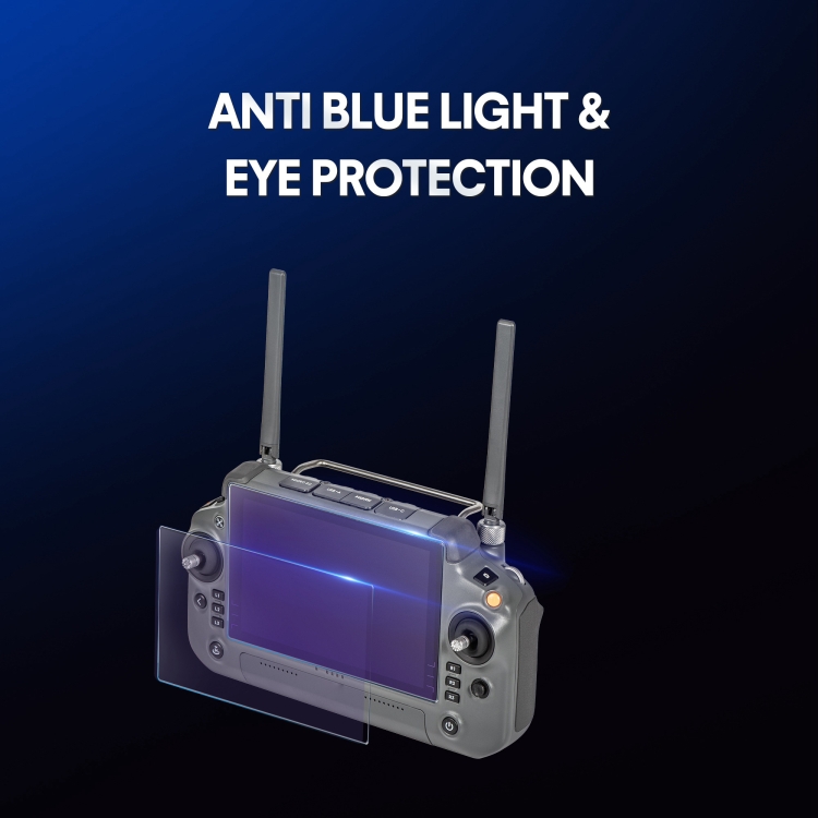 Para DJI RC Plus con pantalla STARTRC 2pcs Película de vidrio templado de protección ocular púrpura esmerilada - 6