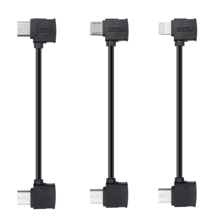 StarTRC para DJI MAVIC AIRE 2 / AIR 2S Tipo-C / USB-C A 8 PIN Cable de datos conectado, longitud: 30 cm (negro) - 1