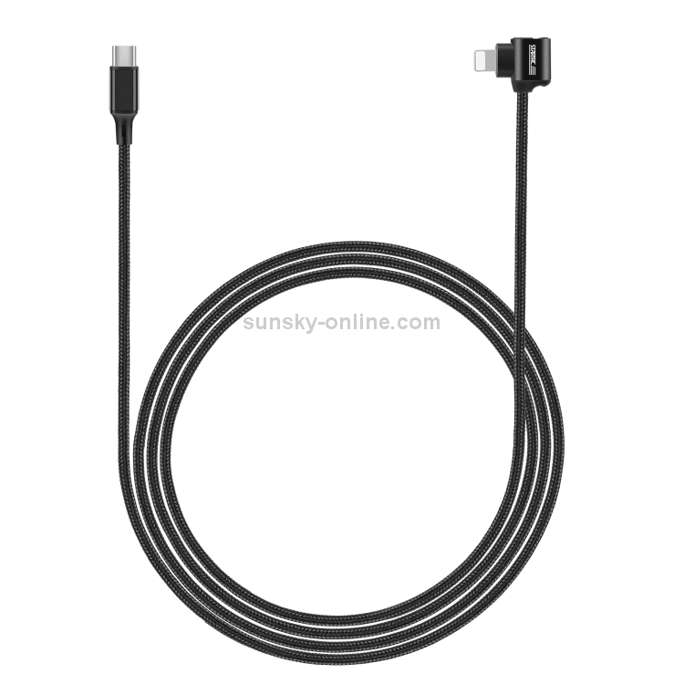 StarTRC para dji fpv gafas tipo-C / USB-C a 8 PIN Codo de transmisión de doble vía Cable de transmisión, longitud: 1.2m (negro) - 1