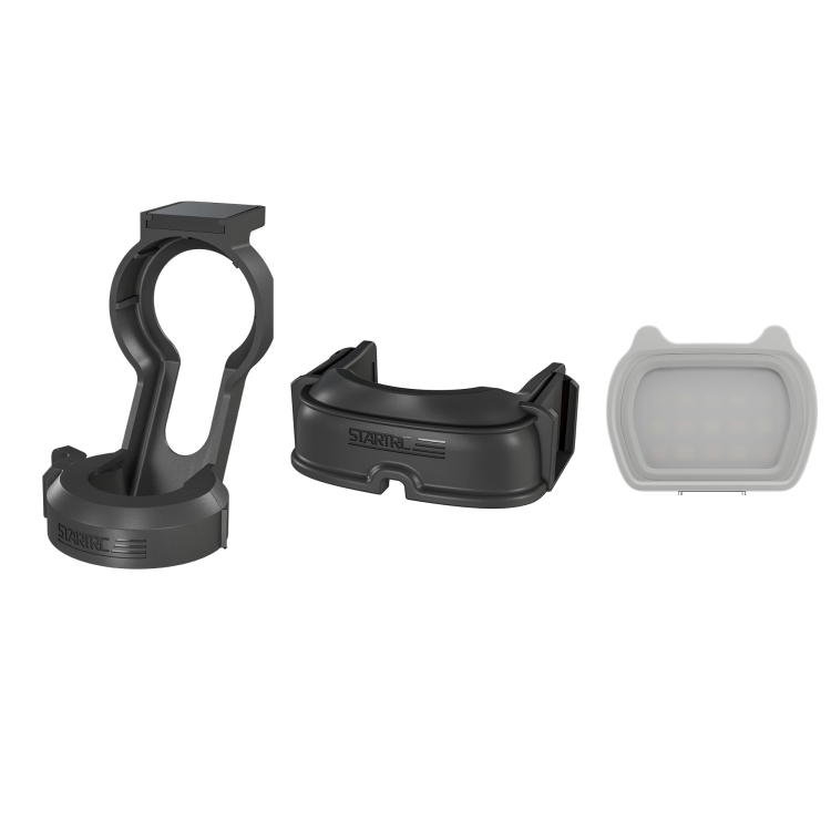 Kit de luz de relleno magnética con clip de sujeción STARTRC Cat-ears para DJI Pocket 3 (gris) - 6