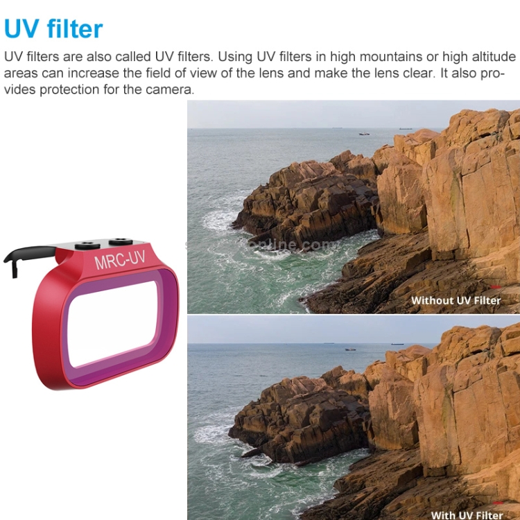 Filtro de lente UV PGYTECH P-12A-017 para accesorios DJI Mavic Mini Drone - 5