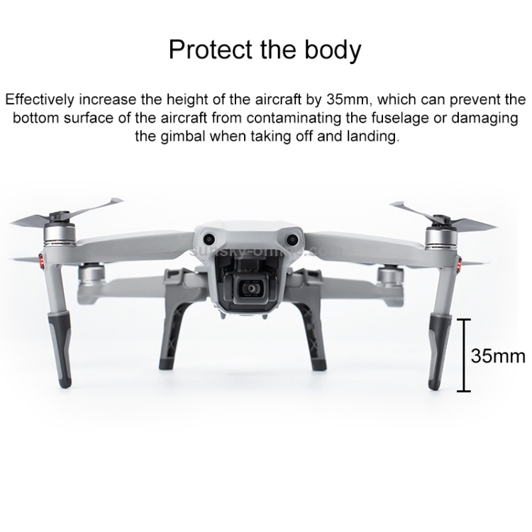 PGYTECH P-16A-042 accesorios combo soporte de hoja de hélice tren de aterrizaje filtro delantal placa soporte Aet para DJI Mavic Air 2 - 3
