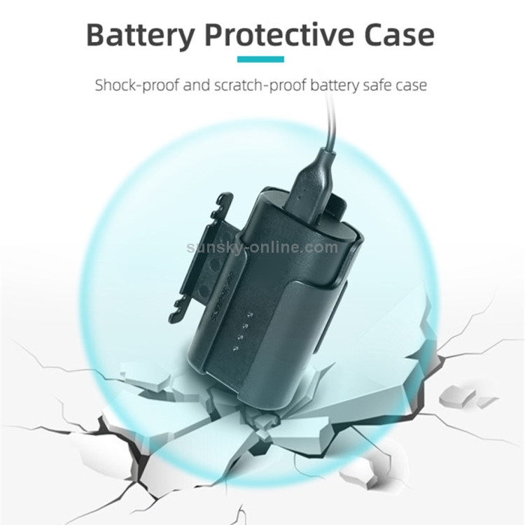 Sunnylife Battery Clip Soporte de Cable Administración de cable Funda protectora para DJI FPV Gafas V2 (Negro) - 6