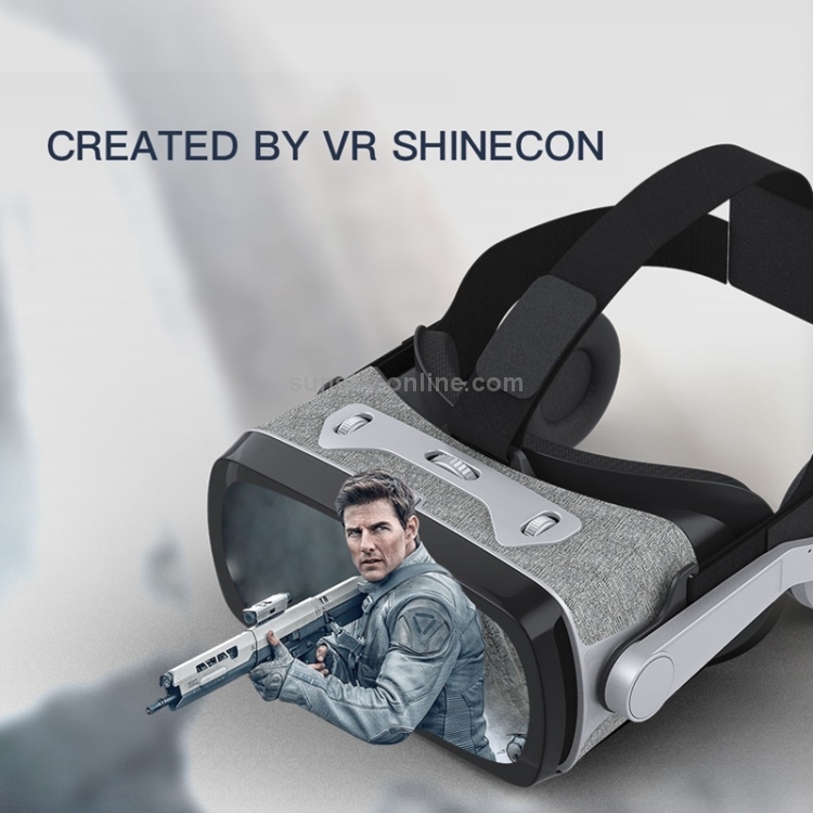 VR SHINECON G07E Gafas de video 3D de realidad virtual Adecuado para teléfonos inteligentes de 4.0 a 6.3 pulgadas (Gris) - 13
