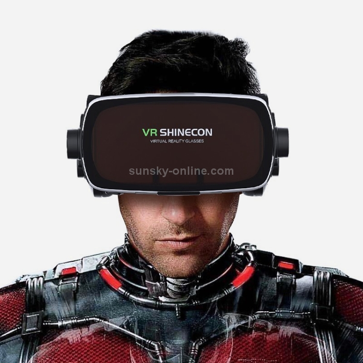 VR SHINECON G07E Gafas de video 3D de realidad virtual Adecuado para teléfonos inteligentes de 4.0 a 6.3 pulgadas (Gris) - 9