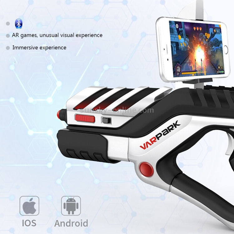 A8 AR Gun Shaped Bluetooth Wireless Game Controller with Phone Clip A8 AR Gun Shaped Bluetooth Wireless Game Controller with Phone Clip