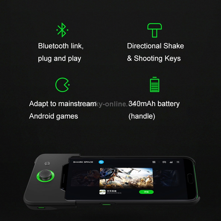 Xiaomi Black Shark Phone Game Controller, Support Bluetooth & OTA & Two Buttons + A Rocker & Android Games(Black) Xiaomi Black Shark Phone Game Controller, Support Bluetooth & OTA & Two Buttons + A Rocker & Android Games(Black)