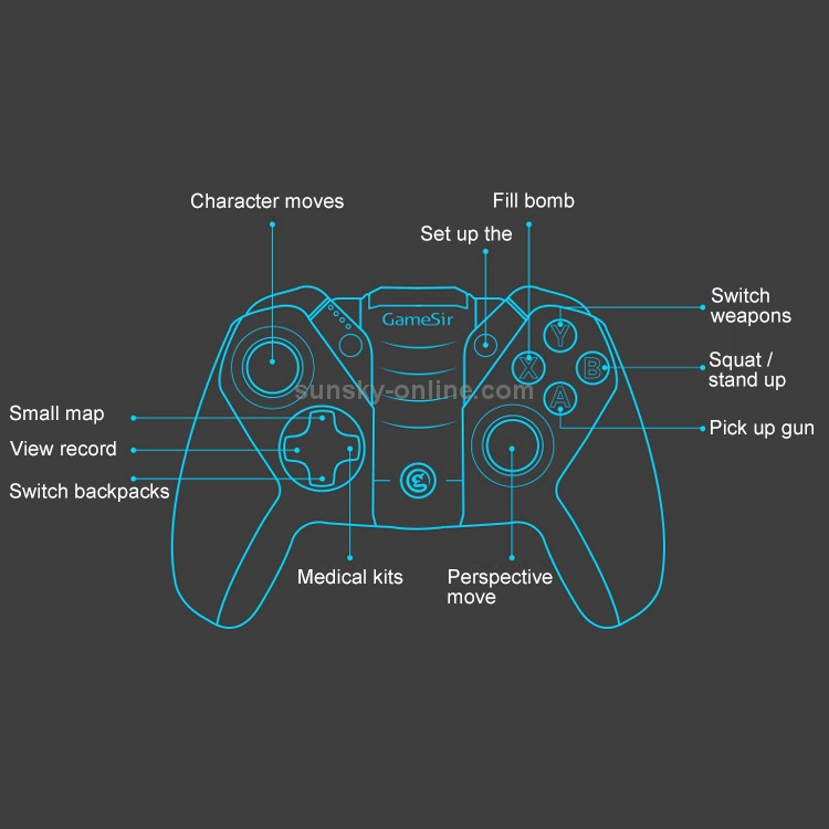 GameSir G4 Standard Edition Bluetooth Gamepad Game Controller GameSir G4 Standard Edition Bluetooth Gamepad Game Controller