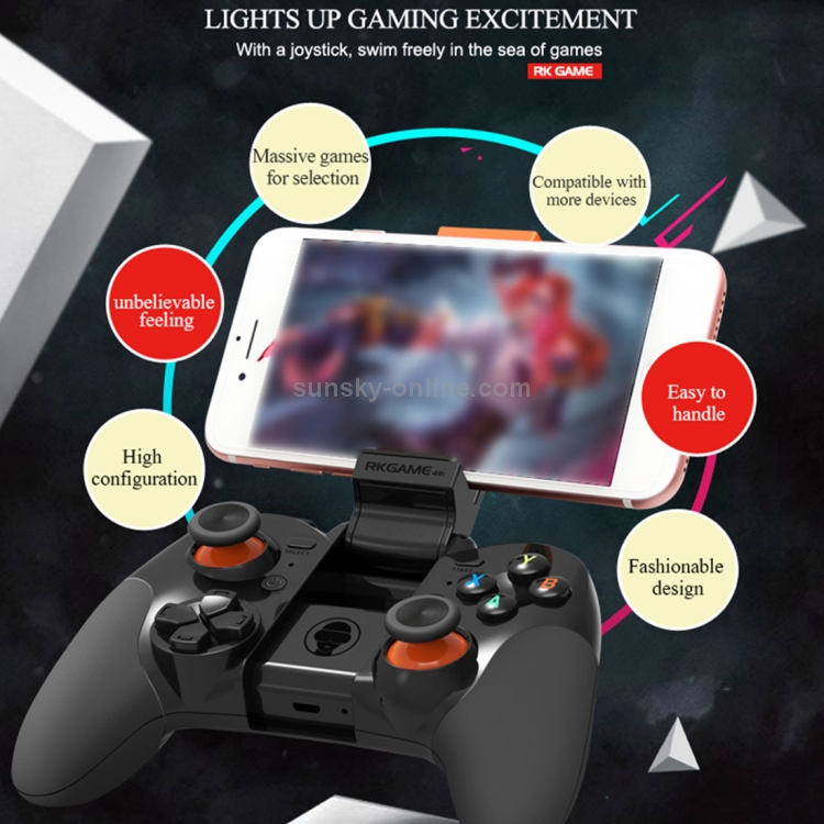 RKGAME 4th Wireless Bluetooth Gamepad Game Controller RKGAME 4th Wireless Bluetooth Gamepad Game Controller