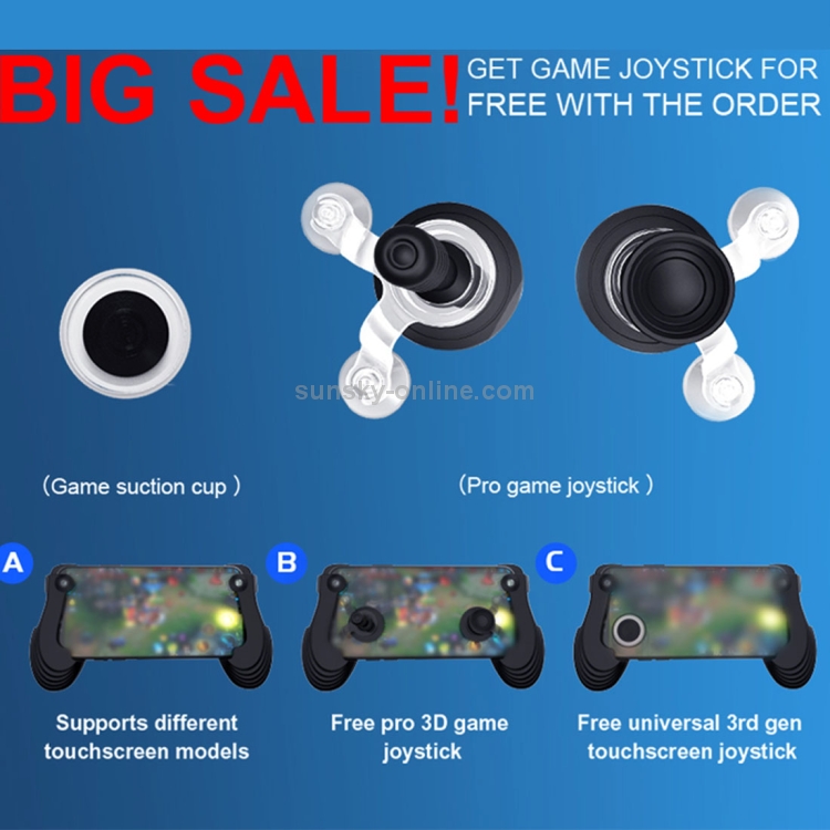 RK GAME 5th Touch Screen Gamepad Mobile Game Controller Android & iOS Phone(Black) RK GAME 5th Touch Screen Gamepad Mobile Game Controller Android & iOS Phone(Black)