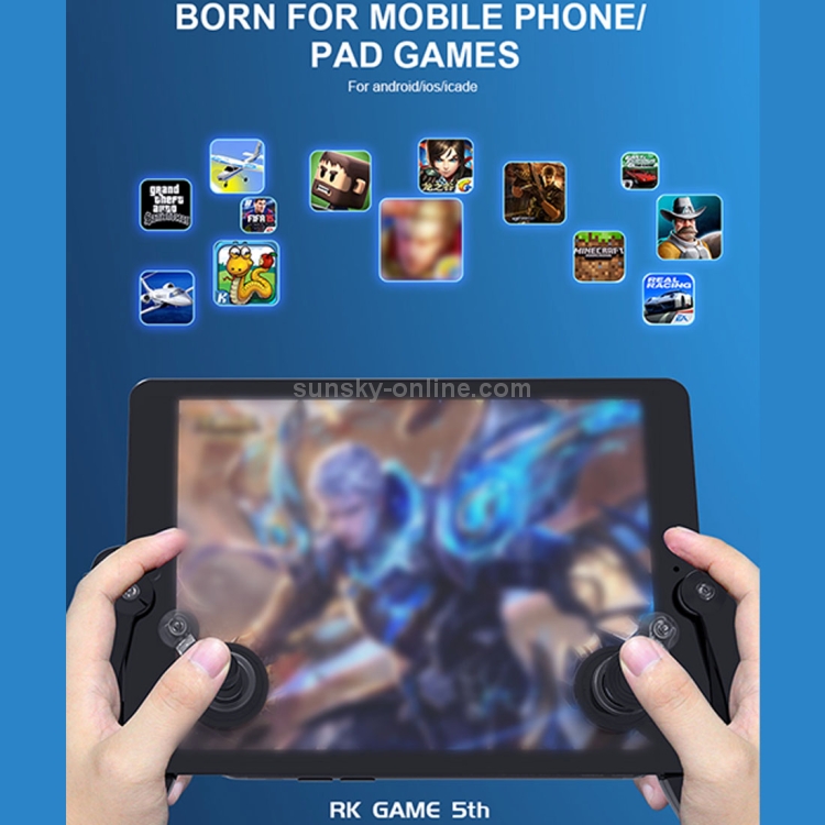 RK GAME 5th Touch Screen Gamepad Mobile Game Controller Android & iOS Phone(Black) RK GAME 5th Touch Screen Gamepad Mobile Game Controller Android & iOS Phone(Black)