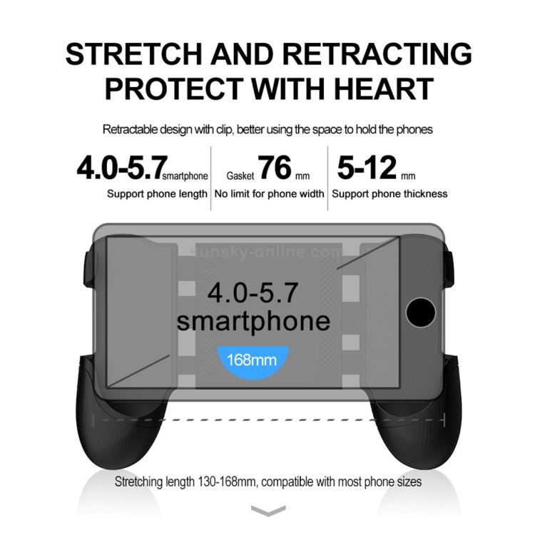 RKGAME 6th Stand Gamepad Game Controller for 4.0-5.7 inch Android & iOS Phone(White) RKGAME 6th Stand Gamepad Game Controller for 4.0-5.7 inch Android & iOS Phone(White)