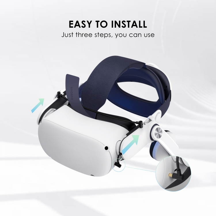 BOBOVR A2 Air Auriculares magnéticos con diseño de doble orejera para Oculus Quest 2 - 1